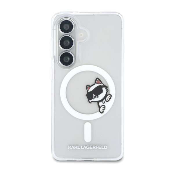 Maska za Samsung S26/ S941B Karl Lagerfeld IML Peekaboo Choupette MagSafe transparent - EP2879158