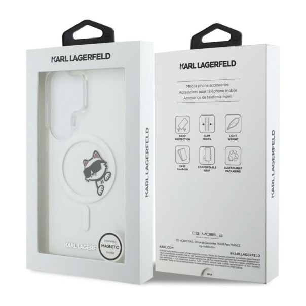 Maska za Samsung S26 Ultra/ S948B Karl Lagerfeld IML Peekaboo Choupette MagSafe transparent - EP2879161