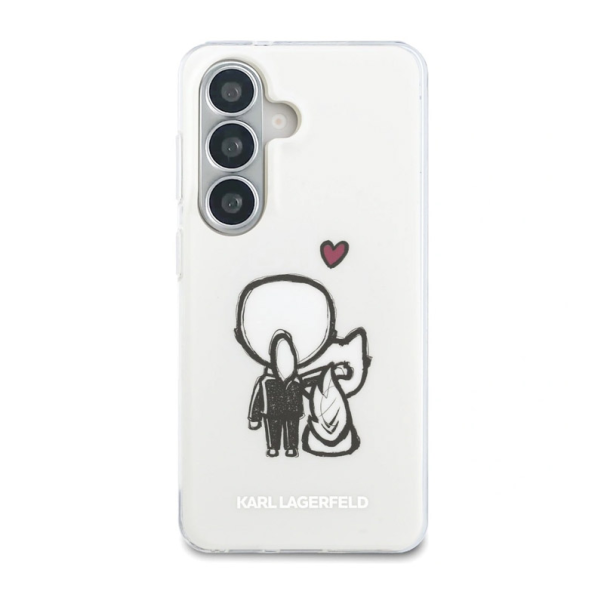 Maska za Samsung S26/ S941B Karl Lagerfeld IML Karl&Choupette MagSafe bela - EP2879164