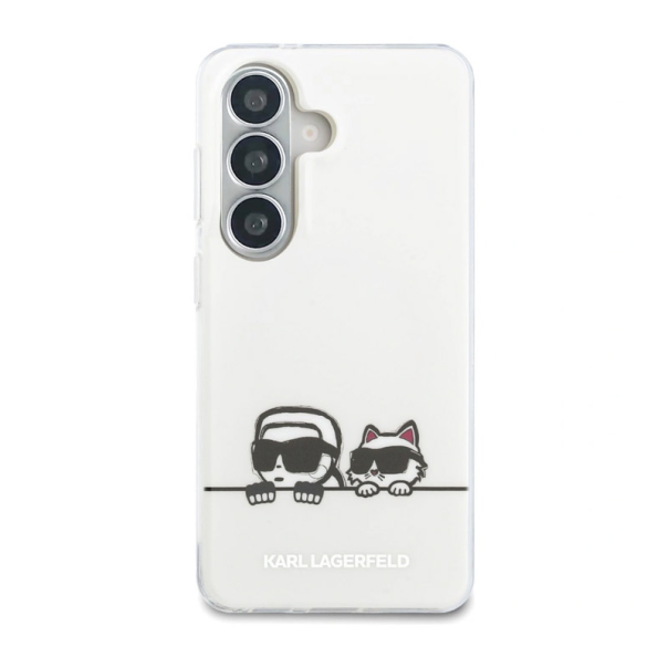 Maska za Samsung S26/ S941B Karl Lagerfeld IML Peekaboo Karl&Choupette MagSafe bela - EP2879176