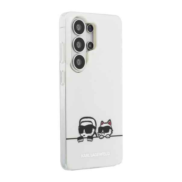 Maska za Samsung S26 Ultra/ S948B Karl Lagerfeld IML Peekaboo Karl&Choupette MagSafe bela - EP2879179