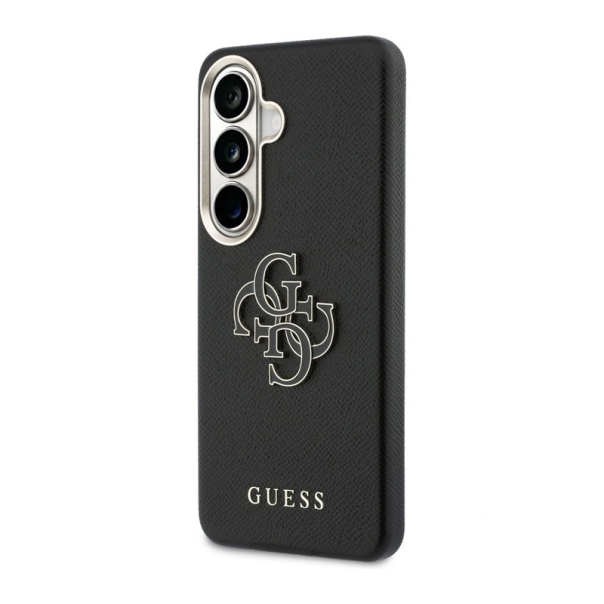 Maska za Samsung S26 Plus/ S946B Guess Grained Big 4G Metal Logo crna - EP2879185