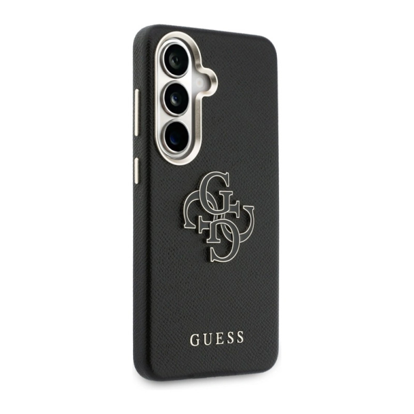 Maska za Samsung S26 Plus/ S946B Guess Grained Big 4G Metal Logo crna - EP2879185