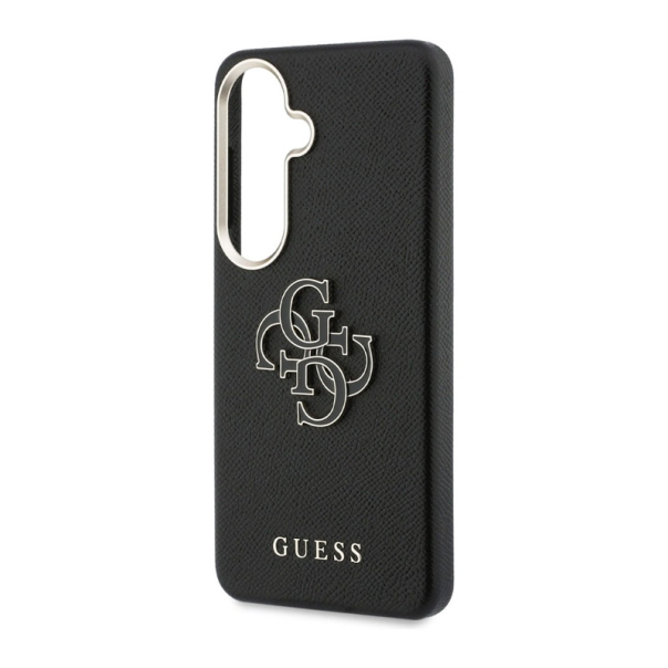 Maska za Samsung S26 Plus/ S946B Guess Grained Big 4G Metal Logo crna - EP2879185