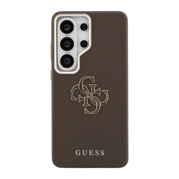 Maska za Samsung S26 Ultra/ S948B braon Guess Grained Big 4G Metal Logo - EP2879191