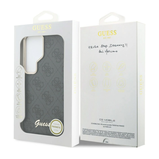 Maska za Samsung S26 Ultra/ S948B Guess 4G Script MagSafe crna - EP2877063