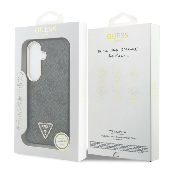 Maska za Samsung S26/ S941B Guess 4G Triangle Logo MagSafe crna - EP2879197