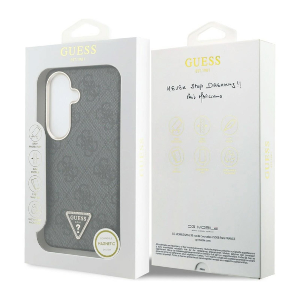 Maska za Samsung S26 Plus/ S946B Guess 4G Triangle Logo MagSafe crna - EP2877084