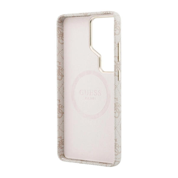 Maska za Samsung S26 Ultra/ S948B Guess 4G Triangle Logo MagSafe roze - EP2879206