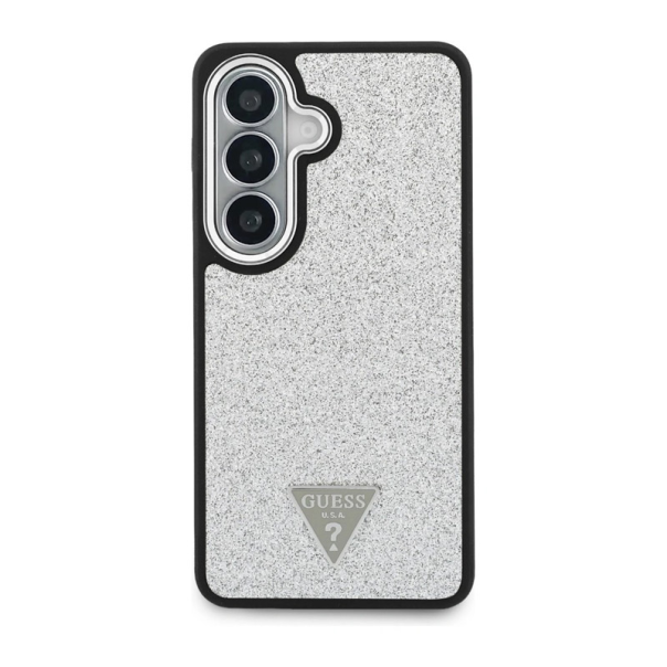 Maska za Samsung S26/ S941B silver Guess Fixed Glitter Triangle MagSafe - EP2879215