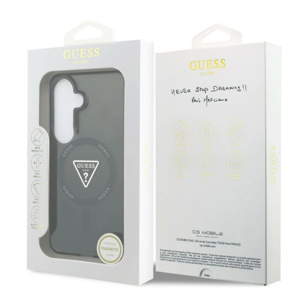 Maska za Samsung S26/ S941B Guess IML Gradient Triangle MagSafe crna - EP2879218