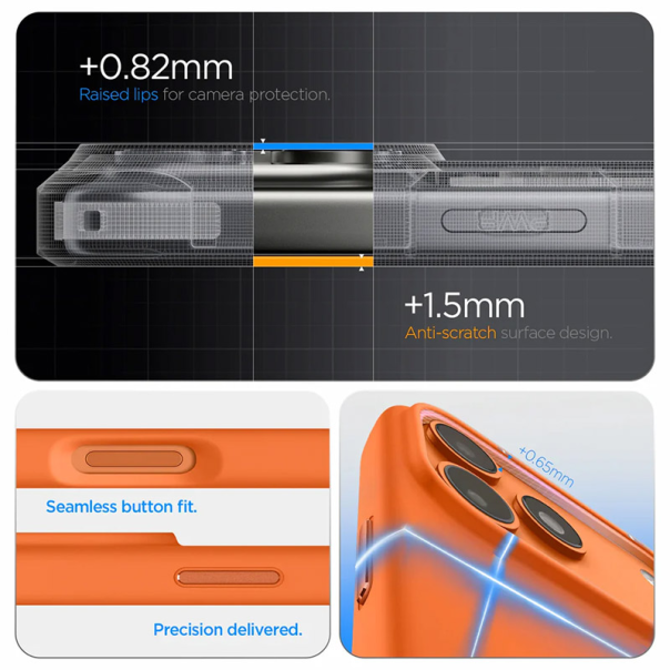 Maska za iPhone 17 Pro narandžasta Spigen Silicone Fit MagSafe - EP3097373