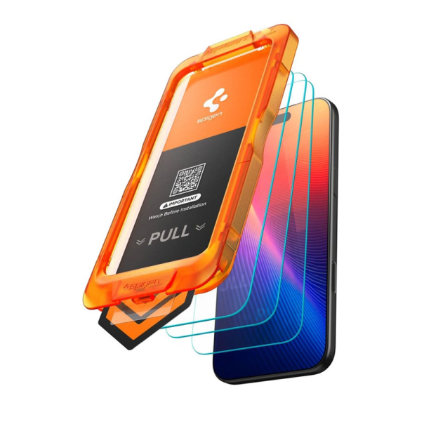 Zaštitno staklo Spigen ALM GLAS.tR Slim HD za iPhone 17 Pro (3 komada) - EP3097517