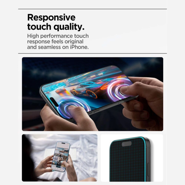 Zaštitno staklo Spigen ALM GLAS.tR Slim HD za iPhone 17 Pro Max (3 komada) - EP3097379