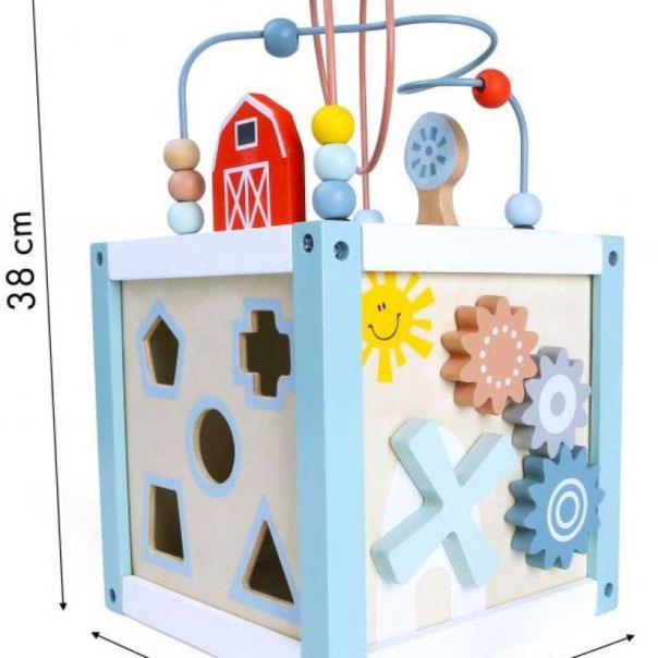 ECO TOYS Drvena igračka kocka sa aktivnostima - 1020-1-1