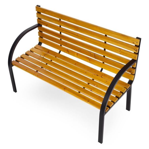 MULTIGARDEN Drvena baštenska klupa sa naslonom 122×57 cm - - EP3003394