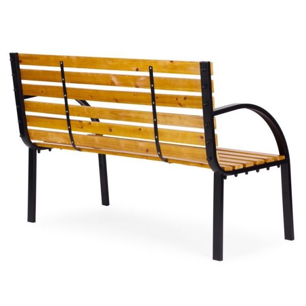 MULTIGARDEN Drvena baštenska klupa sa naslonom 122×57 cm - - EP3003394