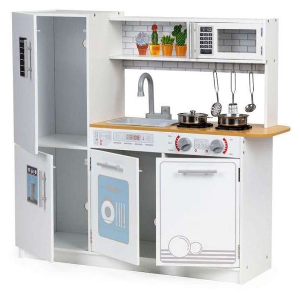 ECO TOYS Drvena dečija kuhinja led svetlo+saksije - EP2687993