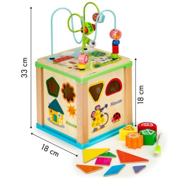ECO TOYS Drvena interaktivna kocka - HM015470