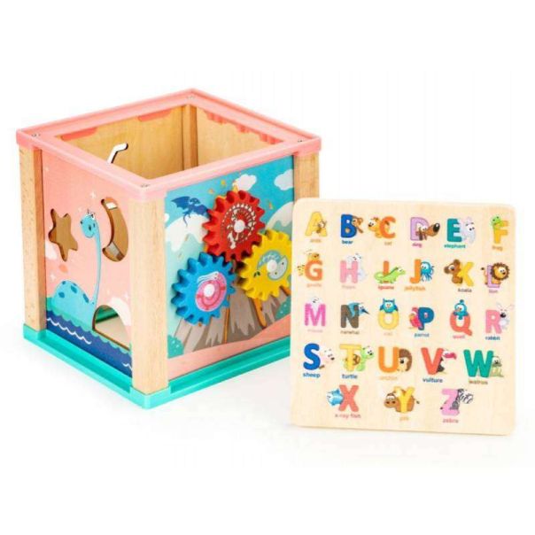ECO TOYS Drvena interaktivna kocka MS - HM015471