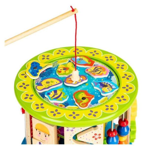 ECO TOYS Drvena interaktivna kocka sa igračkama - HM179520