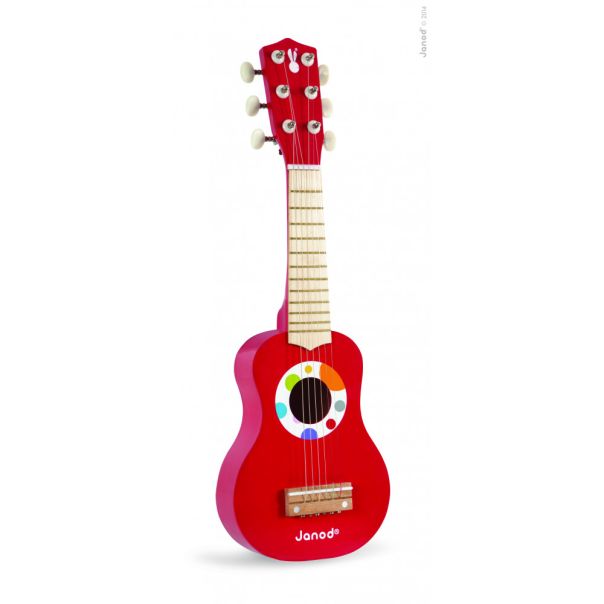JANOD Drvena gitara Confetti, crvena - J07628
