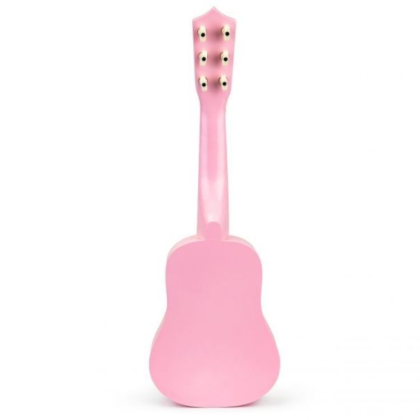 ECO TOYS Drvena gitara za decu sa metalnim žicama pink - EP2751955