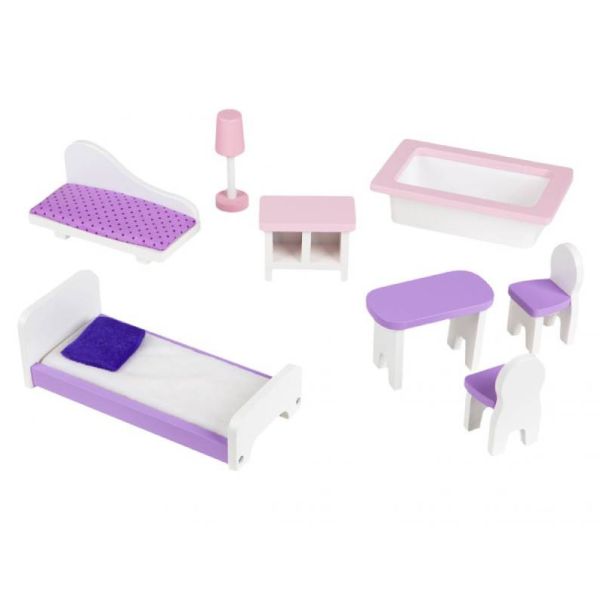 ECO TOYS Drvena kućica za lutke Blueberry Residence - 4121-1-1