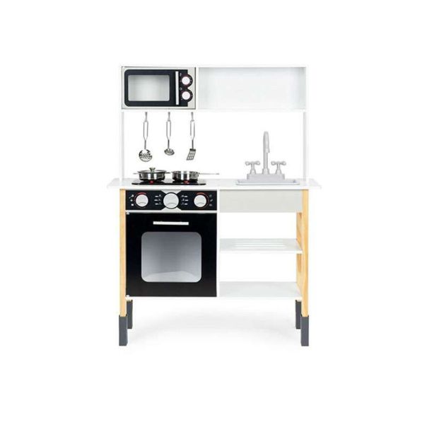 ECO TOYS Drvena kuhinja za decu sa posuđem za igru - PLK560