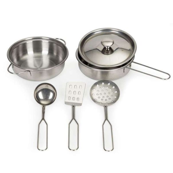 ECO TOYS Drvena kuhinja za decu sa posuđem za igru - PLK560