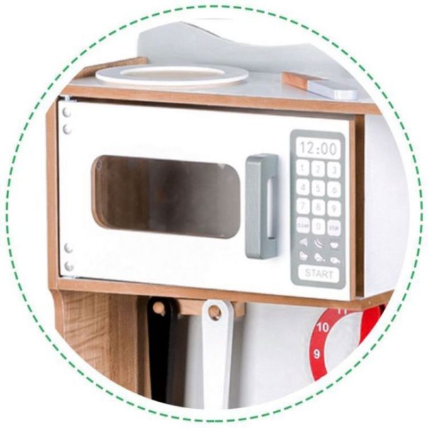 ECO TOYS Drvena dečija kuhinja sa dodacima XXL - 7253-1