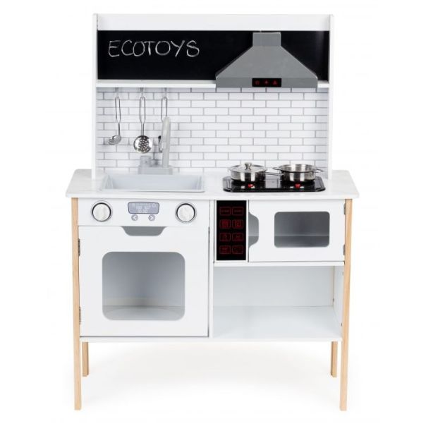 ECO TOYS Drvena kuhinja za decu sa svetlosnim i zvučnim efektima - PLK537