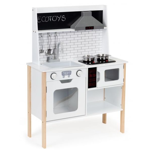 ECO TOYS Drvena kuhinja za decu sa svetlosnim i zvučnim efektima - PLK537