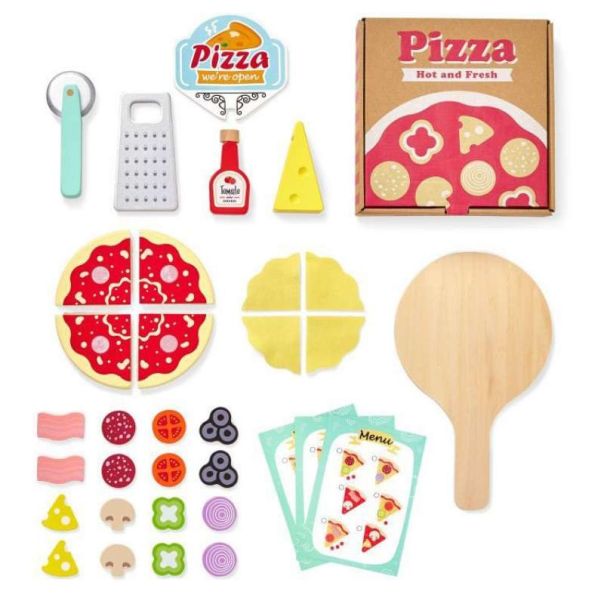 ECO TOYS Igračka drvena pećnica za pizzu - 4366
