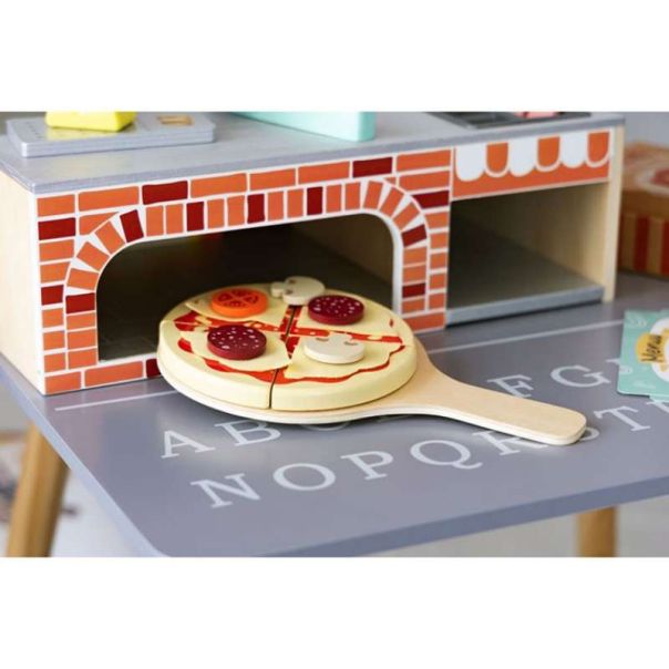 ECO TOYS Igračka drvena pećnica za pizzu - 4366