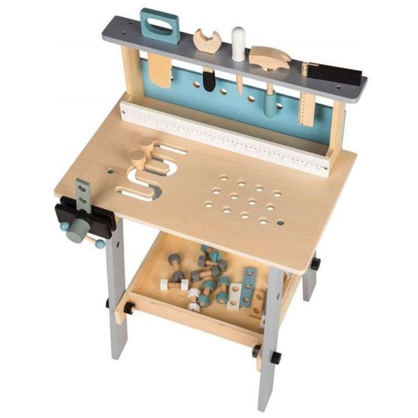 ECO TOYS Drvena igračka radionica - sto sa alatom 32 dela - 1172-1-1-1