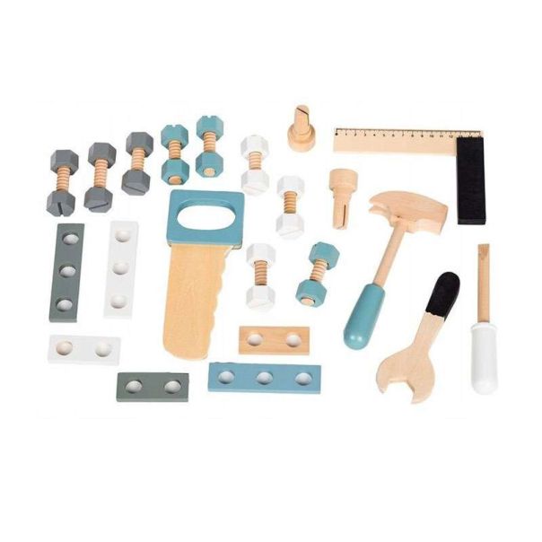 ECO TOYS Drvena igračka radionica - sto sa alatom 32 dela - 1172-1-1-1