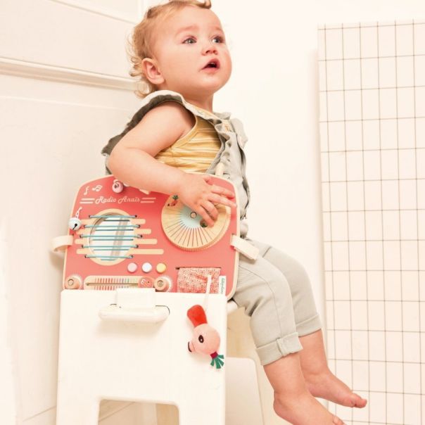 LILLIPUTIENS Drvena tabla sa aktivnostima Radio Anais - 83181-1