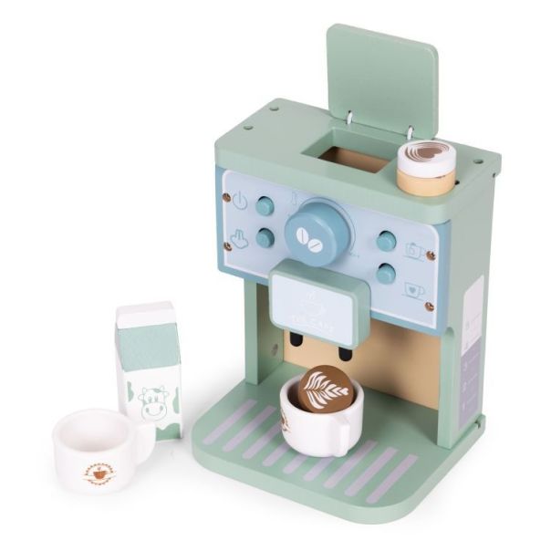 ECO TOYS Drveni aparat za kafu za decu – barista set, 8 delova – ecotoys - EP2749322