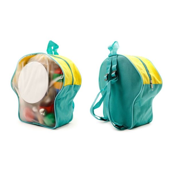 ECO TOYS Set drvenih muzičkih instrumenata za decu u rancu, 10 komada - MA01