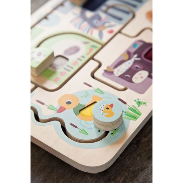 LILLIPUTIENS Drvena tabla sa aktivnostima Farma - 83339