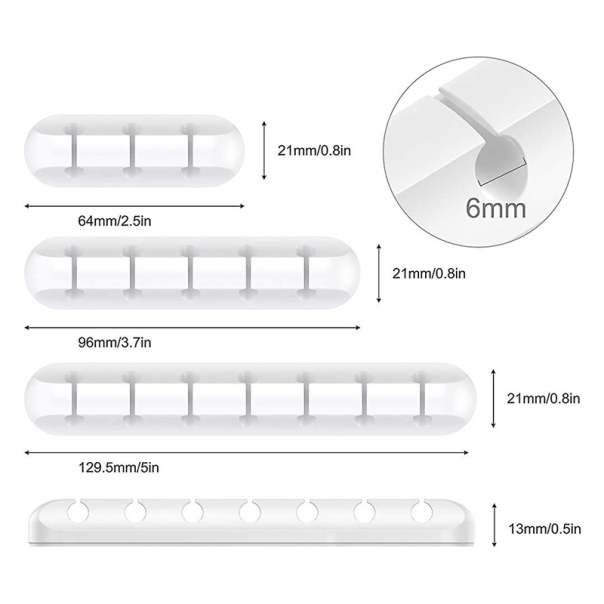 Drzac kablova EL set 3u1 beli - 208427