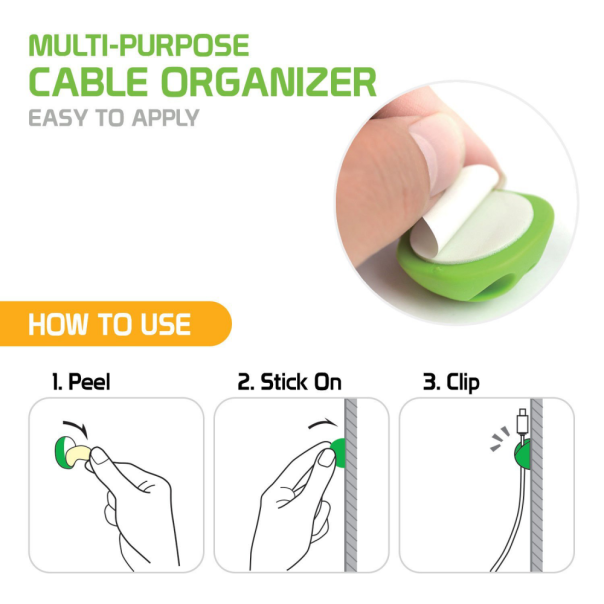 Držač kablova JWD set 10u1 beli - 219697-1