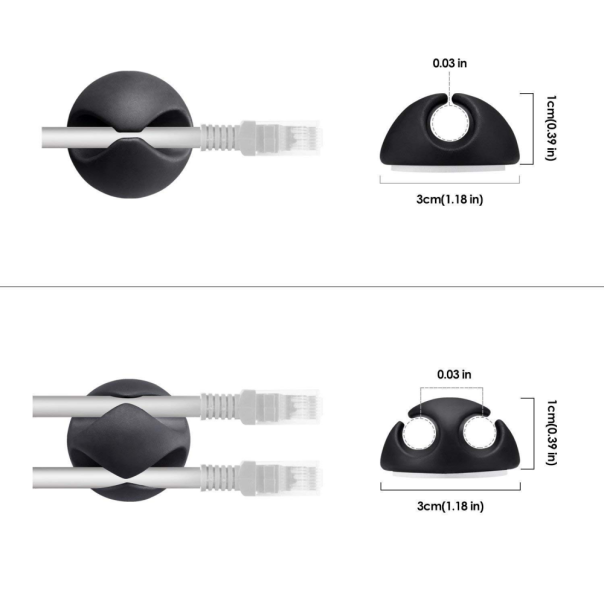 Drzac kablova JWD set 10u1 crni - 219701