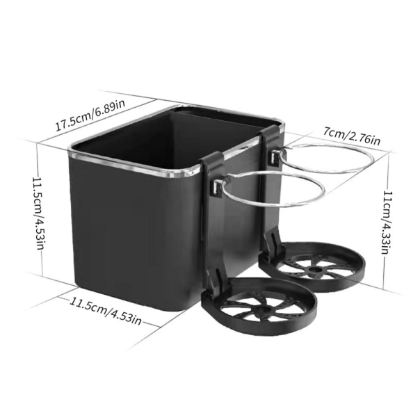 Drzac za case za auto sa pregradom crni - 203864