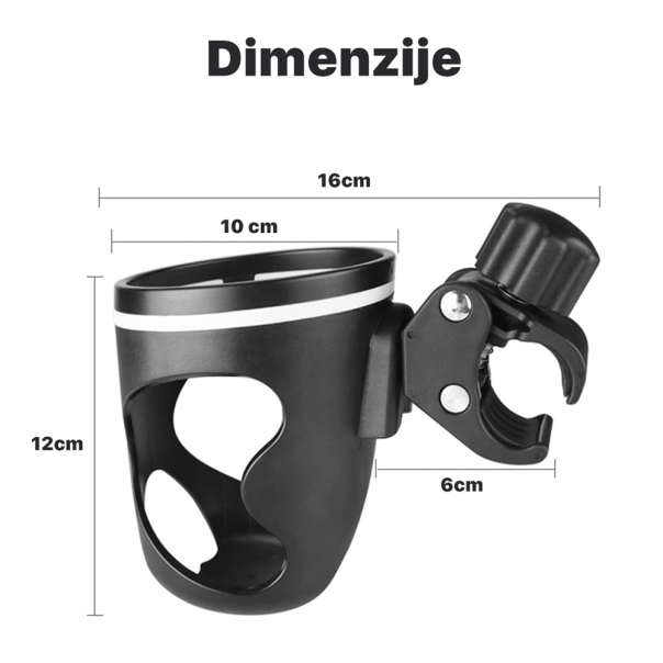 Držač za casu za električni trotinet crni - 209437