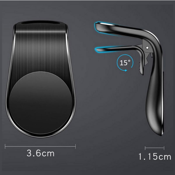Auto držač za telefon magnetni F3 za ventilaciju crni - 600005-1