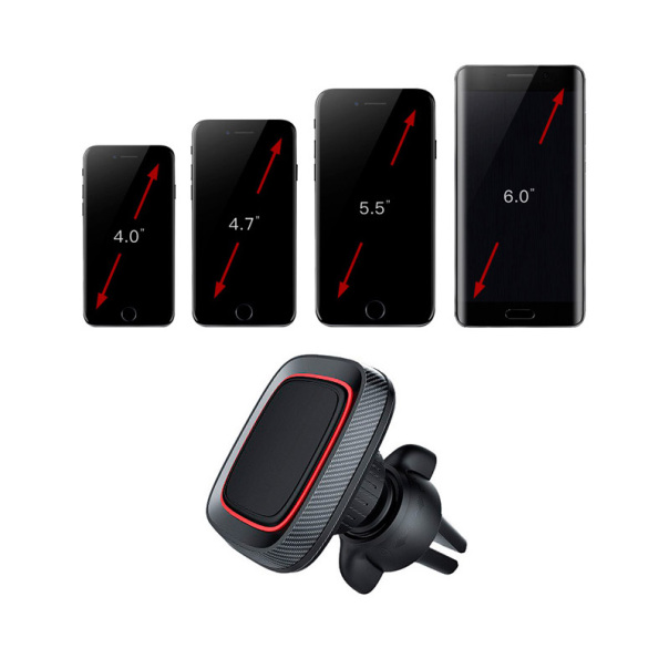 Auto držač za telefon magnetni za ventilaciju CT213 crni - 060187