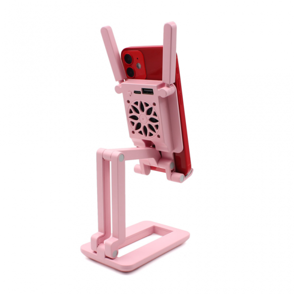 Drzac za mobilni F6 sa LED rasvetom pink - 92201