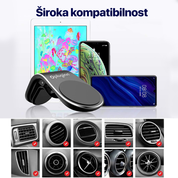Drzac za mobilni telefon Pluginn PI-01 magnetic vent - 220340